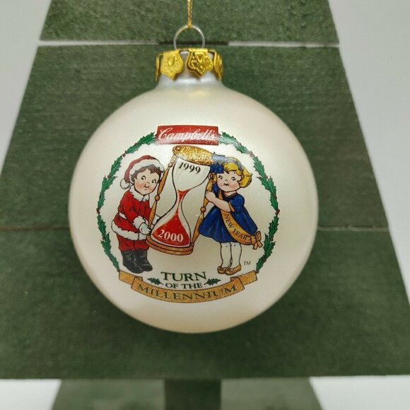 Campbell Soup Kids 1999 Collectors Edition Christmas Ornaments With Handle - Picture 1 of 8